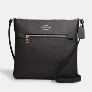 Coach Rowan Black Purse / File Bag